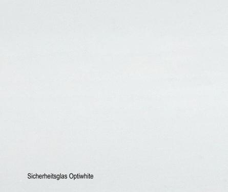 Esstisch RONDONO Glas weiß 190/250 x 95 cm Mittelwange/Kufe schwarz